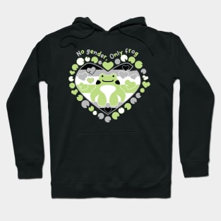 No gender, only frog [agender] Hoodie